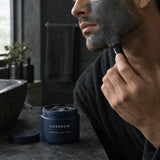 Charcoal Clay Mask in use