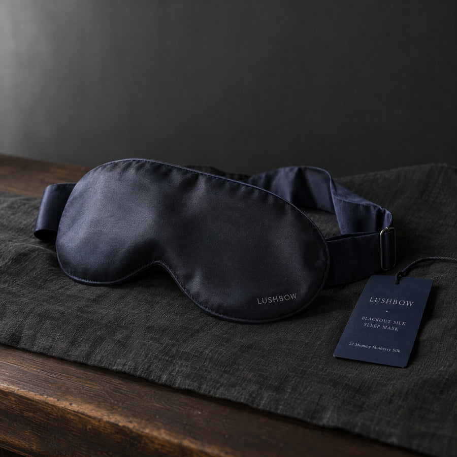 Blackout Silk Sleep Mask front
