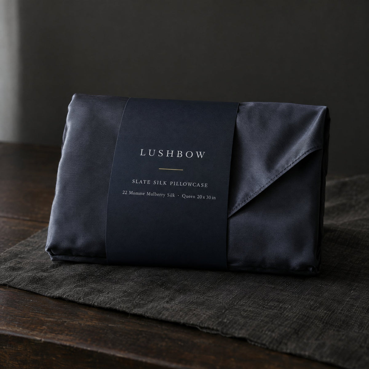 Slate Silk Pillowcase front