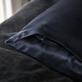 Slate Silk Pillowcase detail
