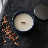Cedar & Smoke Candle detail