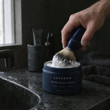 Slate Shave Cream in use