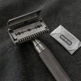 Gunmetal Safety Razor detail